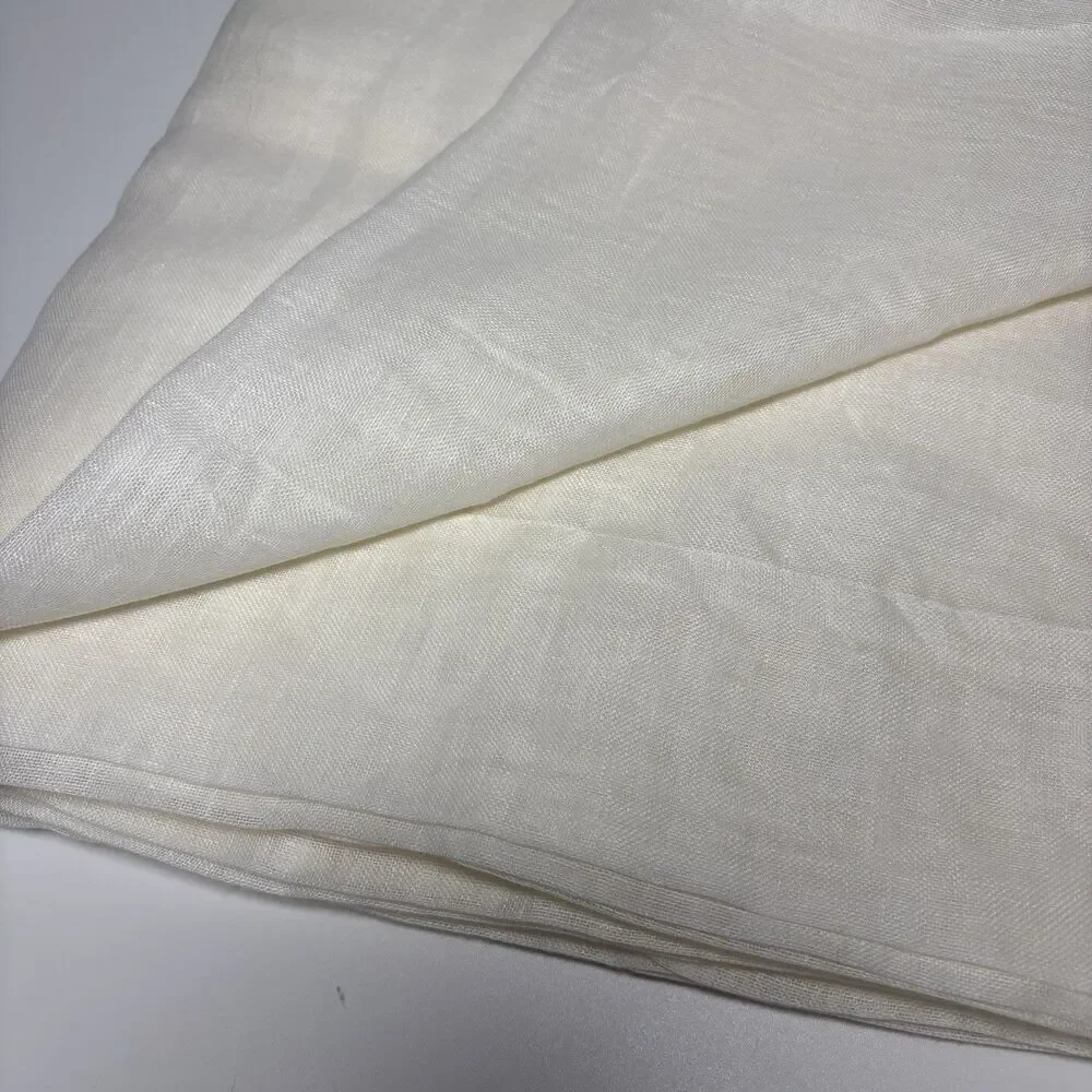 Restoration Hardware Sheer Belgian Linen Drapery 50